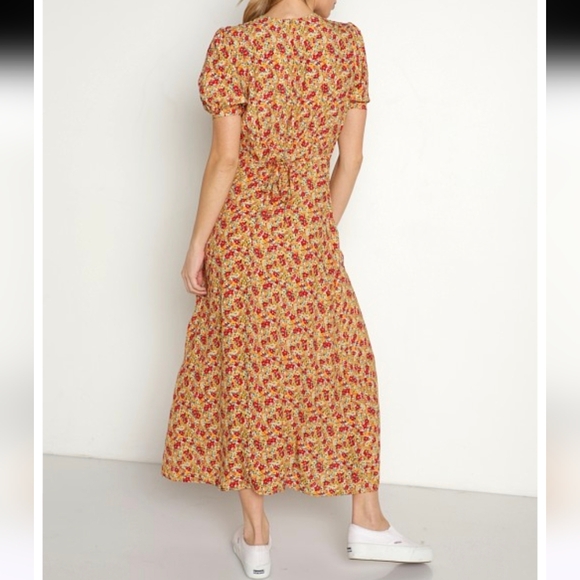 FAITHFULL THE BRANDB Revolved Bellavista Midi Dress in La Gomera Floral - Picture 8 of 12
